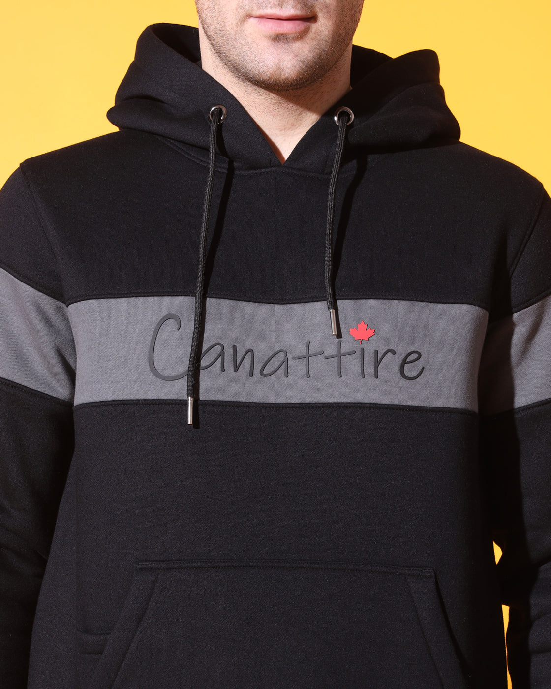 Shadow Slate: Unisex Black Track Suit with Timeless Deep Grey Accents